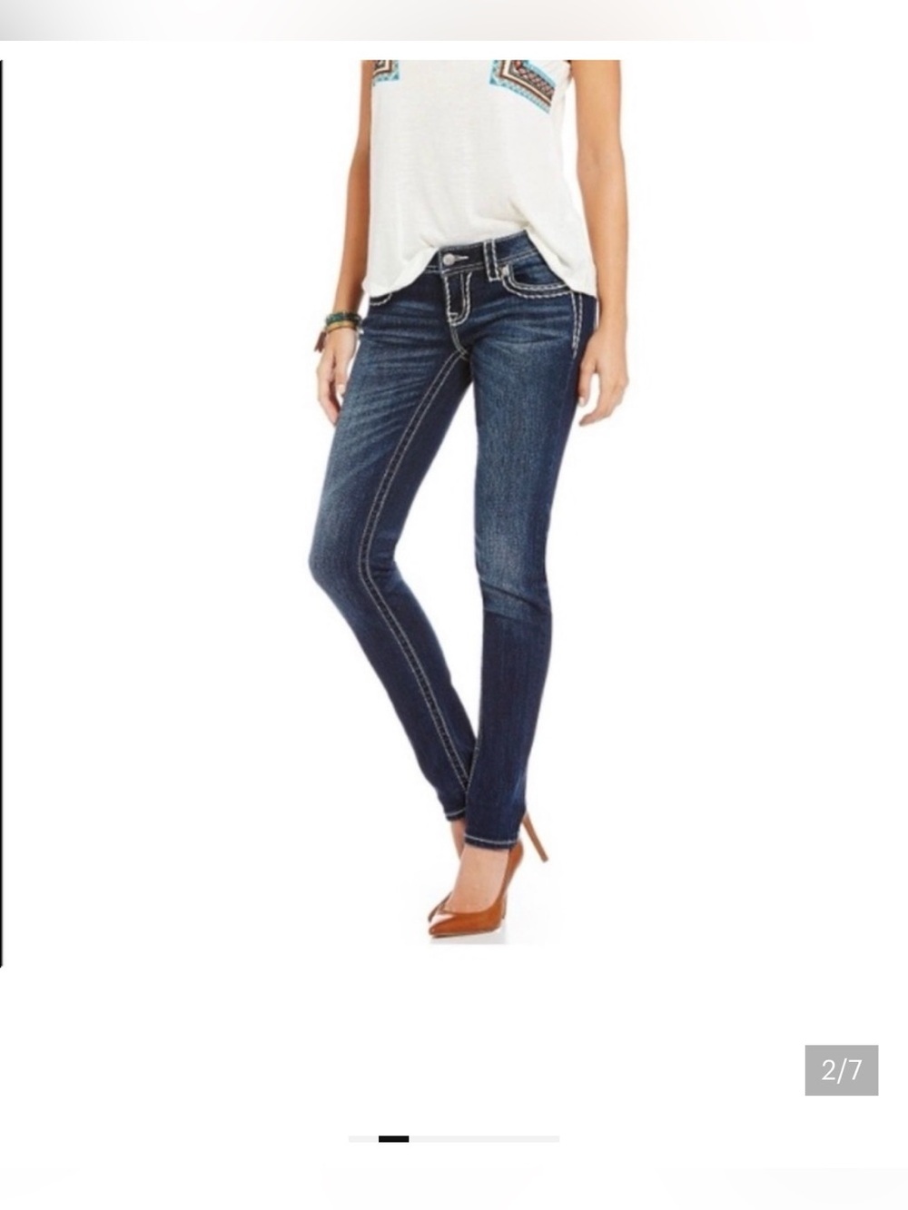 Miss Me Light Blue Denim Jeans - Picture 2 of 12